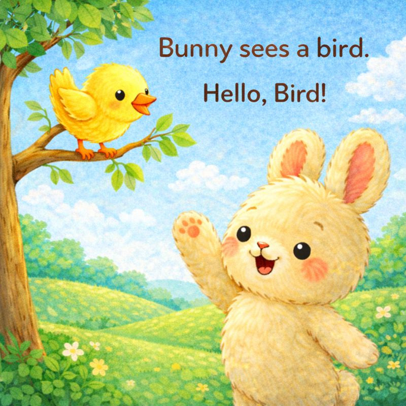 Little Bunny Says Hello - Paperback - (Baby - 6 Years)